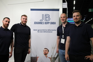  Kümmern sich um Fachkräfte fürs Handwerk: Das Team von der Johannes Bopp GmbH mit (v. l.) Alexander Ziebulsky, Ivan Geiger, Henri Fuchs und Philip Müller. 