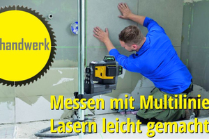  Arbeiten mit Multilinien-Laser und Receiver  