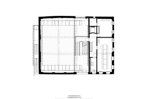  Grundriss 1. Obergeschoss, Maßstab 1:250 