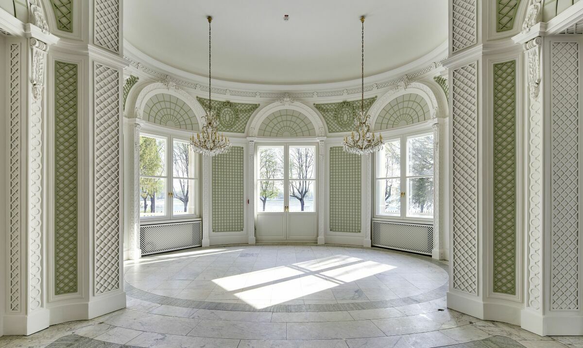 Der Gartensaal der Villa Oppenheim in Köln nach Abschluss der Restaurierungsarbeiten