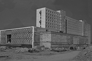  Klubmensa und Lehrlingswohnheim während der Bauarbeiten Ende der 1960er Jahre 