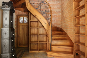  Die Treppe von Diehl gestaltete die Treppe aus originalen Eichenbalken 
