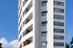 Das 21 Stockwerke umfassende Scheibenhaus nimmt deutliche Anleihen an die organische Architektur Aaltos   