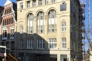  Die Serviced Apartments des neuen Bremer Apartmenthotels ÜberFluss sind in einem historischen Gebäude untergebracht 
