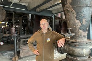  Thomas Wieckhorst, Chefredakteur der Zeitschrift bauhandwerk, im Ruhrmuseum der Zeche Zollverein in Essen 