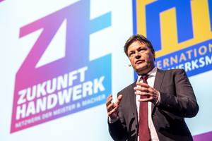  Ansprache zur Eröffnung von Zukunft Handwerk und der Internationalen Handwerksmesse 2023: Dr. Robert Habeck, Bundesminister für Wirtschaft und Klimaschutz und Schirmherr betonte die Wichtigkeit des Handwerks für den Klimawandel 