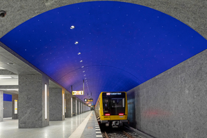  Spektakuläres Firmament unter der Stadt: der künstliche Sternenhimmel über dem neuen Berliner U-Bahnhof Museumsinsel 