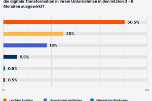  Mit dem Zusammenhang von digitaler Transformation und Investitionen beschäftigt sich diese Grafik 