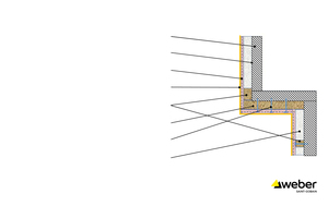  Schematische Darstellung für die beispielhafte Montage von Mineralwolle-Dämmplatten mit wärmebrückenarmen WDVS-Dübeln aus Kunststoff 