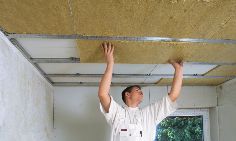 Schalldämmung für Wand und Decke im Trockenbau