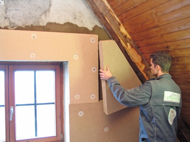 Innendämmung mit Holzfaserplatten - Bauhandwerk