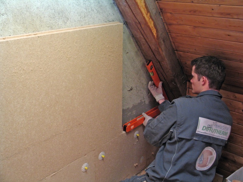 Innendämmung mit Holzfaserplatten - Bauhandwerk