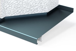  Von BUG Aluminium-Systeme kommt ein Steckabschluss mit Gleitfunktion für Fensterbänke bei Wärmedämmverbund- und Putzsystemen 
