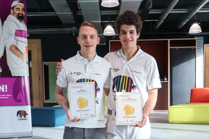  Die scheidenden Nationalteam-Mitglieder Julien Wirkner (links) und Ben-Luca Franzmann. 