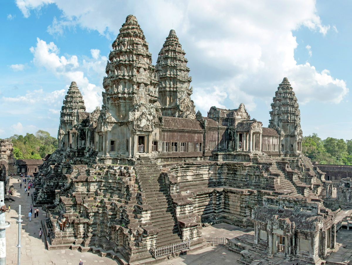 Der größte und wichtigste Tempel im Angkor Park ist der Angkor Wat