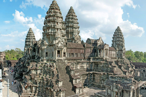  Der größte und wichtigste Tempel im Angkor Park ist der Angkor Wat 