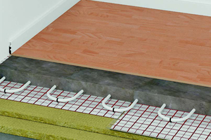  „Floorrock Heat CP3“ ist eine Dämmplatte für die besonders effiziente Herstellung von Aufbauten mit Fußbodenheizung 