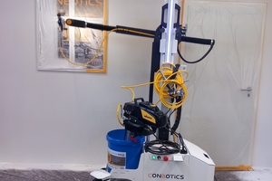  Das Berliner Start-up Conbotics hat einen leichten und wendigen Maler-Roboter entwickelt 
