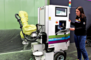  Der „Paint-Buddy“ ist mit 580 kg das Schwergewicht unter den Maler-Robotern 