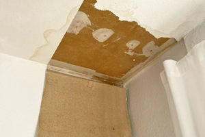  Hier wurde die Wasserschadenverortung wegen eines Asbestbefundes gestoppt  
