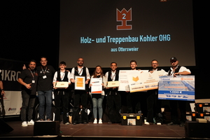  Platz 2 in der Kategorie „Erfolgreichste Unternehmensnachfolge“ ging an die Holz- und Treppenbau Kohler OHG aus Ottersweier 