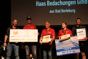  ... und Platz 3 an die Dachdeckerei Haas GmbH aus Bad Berlebug 
