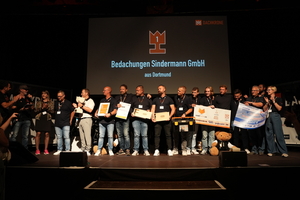  In der Kategorie „Beste Projekt“ wurde die Firma Bedachungen Sindermann aus Dortmund mit dem ersten Platz ausgezeichnet 
