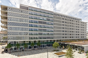  Das skulpturale Betongitter an der Nordseite des Felix-Platter-Spitals in Basel sollte unbedingt erhalten werden 