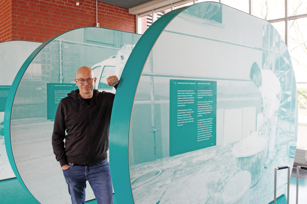 Thomas Wieckhorst, Chefredakteur der bauhandwerk, in der DASA ? Arbeitswelt Ausstellung in Dortmund