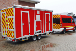  Das „deco-mobil“ für den Zivil- und Katastrophenschutz auf dem Weg zum Einsatz    
