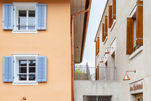  Im Neubau greifen die Architekten traditionelle Elemente auf und setzen sie in zeitgemäße Architektursprache um 