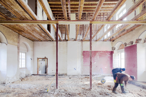  Das Gebäudeinnere wurde nach und nach behutsam zurückgebaut 
