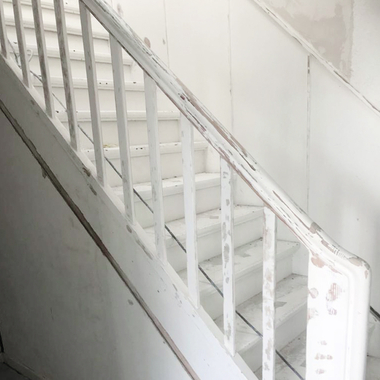 Treppe vor der Sanierung ?