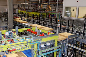  Die Produktion von Holzfaserdämmplatten läuft bei Naturheld hochautomatisiert ab 