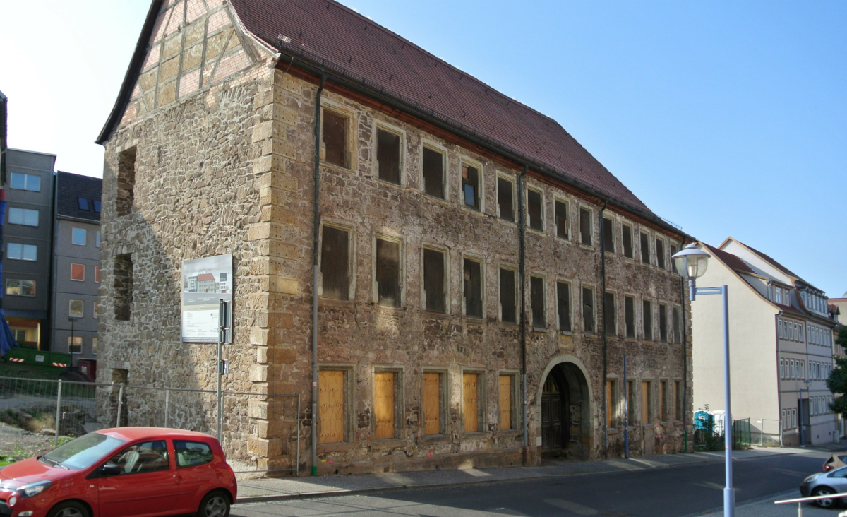 Das Amtshaus Gotha vor Beginn der Sanierungsarbeiten