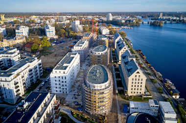 Am Ufer der Havel entsteht in Berlin-Spandau im Auftrag der BUWOG das ?Speicherballett?