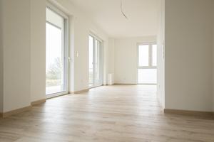  Blick in eine Erdgeschosswohnung des 3D-Druck-Wohnhauses in Lünen 