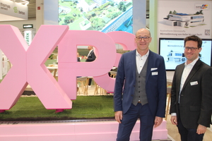  Austrotherm-Geschäftsführer Alexander Singer (l.) und Marketing-Leiter Stefan Hollaus stellten die Vorzüge ihrer XPS-Dämmlösungen vor 