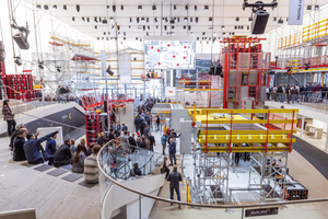  Fünf Mal täglich demonstrieren Peri-Produktexperten live, wie auf der Baustelle wertvolle Zeit gespart werden kann – bei gleichzeitig hoher Qualität und Sicherheit. 