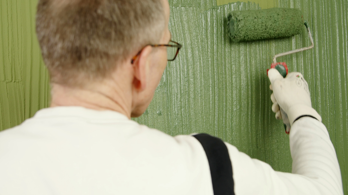 WDVS gestalten, Teil 2: Akzente an der Gebudehlle mit der Bamboo-Lasurtechnik  - bauhandwerk