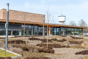  Das 2022 fertiggestellte Kreisarchiv Viersen ist das erste von drei Neubauprojekten, die nach dem Prinzip der zirkulären Wertschöpfung gebaut wurden 