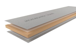  Die Bauplatte „Jackoboard Lignin“ besteht aus biobasierten und recycelten Rohstoffen 