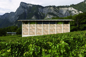  Bild rechts daneben: Den zweiten Preis erhielten Bearth &amp; Deplazes Architekten AG (Valentin Bearth, Andrea Deplazes, Daniel Ladner) für das Weingut Gantenbein im schweizerischen Fläsch 