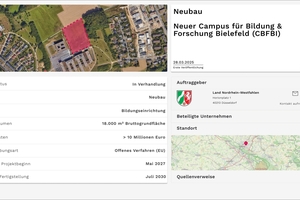  Blick auf die digitale Plattform: So ähnlich sehen Projekte aus, die die thinkers GmbH mit Hilfe von KI findet 