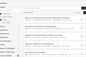  Per Suchfunktion können Handwerksbetriebe nach interessanten zukünftigen Aufträgen suchen, lange bevor diese überhaupt ausgeschrieben sind      