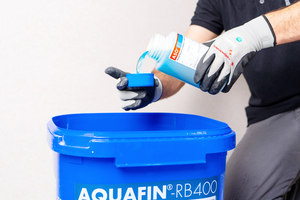  Das flüssige Zusatzmittel wurde speziell für den Einsatz mit „Aquafin-RB400“ entwickelt 