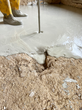 ?weber.floor 4305? egalisiert Ausbrüche bis zu 50 mm Tiefe