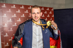   Stuckateur Franz Lehnert erringt Gold bei den EuroSkills 2025 in Dänemark.  