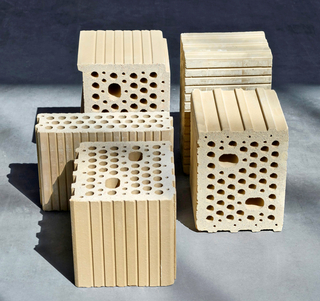 Stranggepresste Lehmsteine 10DF