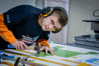 Deutscher Meister der Fliesenleger wurde Lukas Blos